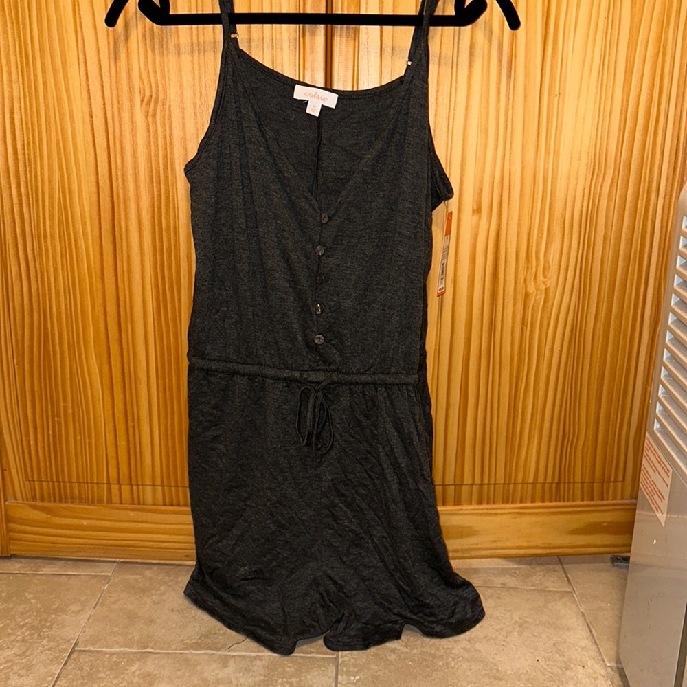 Colsie Dark Grey Super Soft Romper